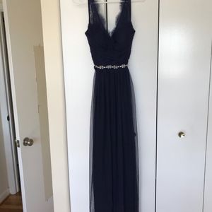 BHLDN Fleur Dress in Navy Size 10